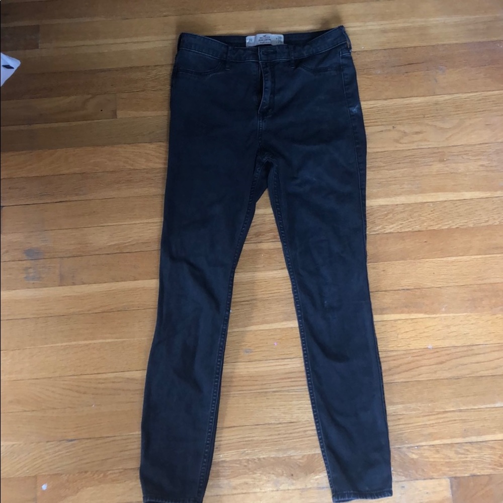 Hollister black high rise jean legging